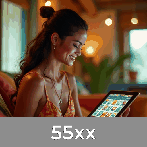 55xx: Slots - Gigantescos Jackpots, Mesa ao Vivo - Experiência Imersiva, Jogos Exclusivos - Maior Probabilidade de Vitória